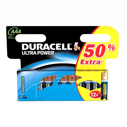 BATTERI ULTRA POWER AAA 12PK