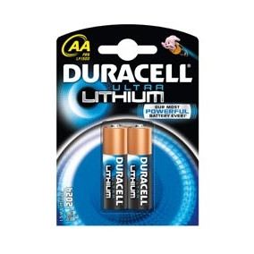 BATTERI DURACELL ULTRA LITHIUM AA 2PK