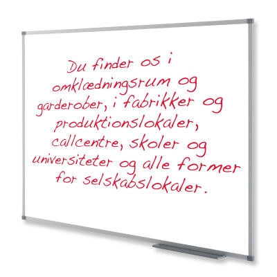 WHITEBOARDTAVLE EMALJERET 1200 X 2400 MM