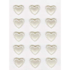 STICKERS HVID HJERTE RØSSLER 10STK