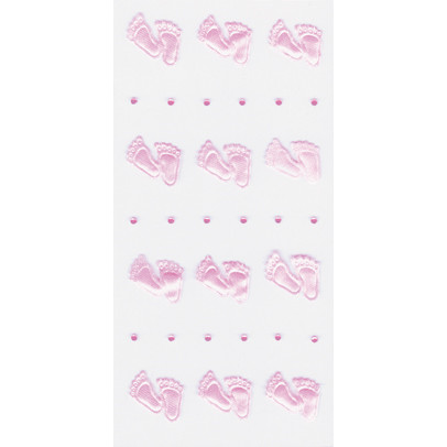 STICKERS LYSERØD FØDDER RØSSLER 10STK