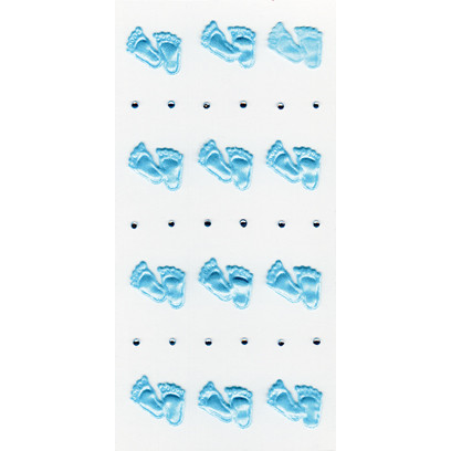 STICKERS BLÅ FØDDER RØSSLER 10STK