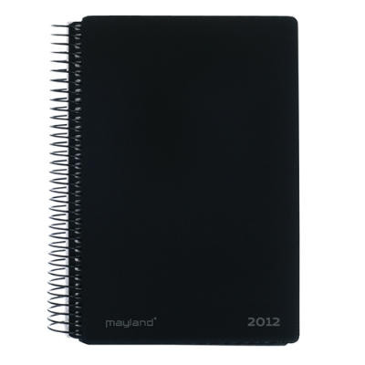 Spiralkalender Klassisk 2012, 1 dag, sort - Mayland 12 2100 00