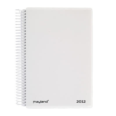 Spiralkalender Klassisk 2012, 1 dag, hvid - Mayland 12 2100 10