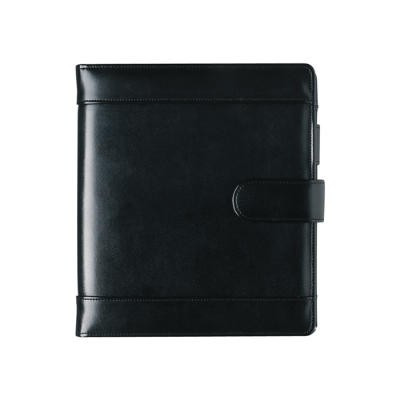 SYSTEM A5 DAGKALENDER 15 X 21 CM. SORT KUNSTSKIND