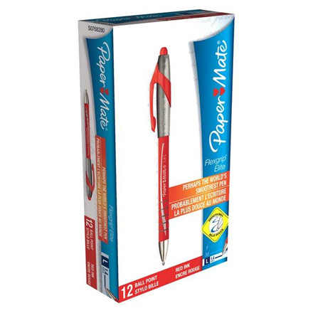 KUGLEPEN PAPERMATE FLEXGRIP ELITE RØD