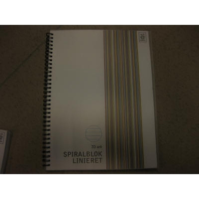 SPIRALBLOK RELIEF A4 LINIERET KLAR