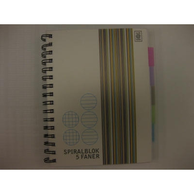 SPIRALBLOK RELIEF A5 FANER KLAR