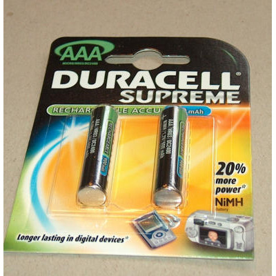 BATTERI GENOPLADELIG DURACELL AAA