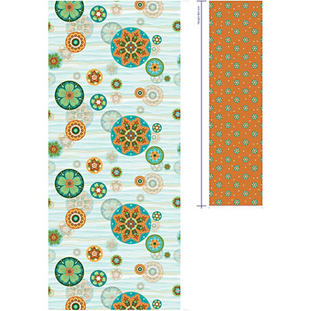Gavepapir, 50 cm, kalejdoskop mønster, 5 m