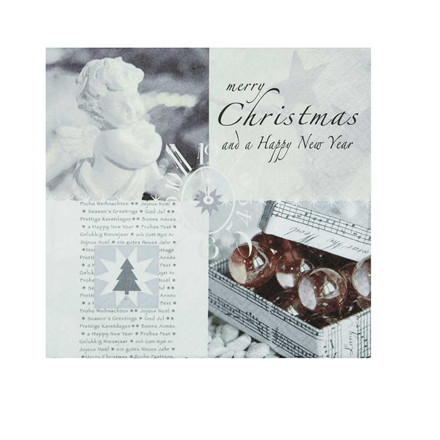Servietter, 33x33 cm, Merry Christmas, 20 stk.