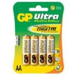 BATTERI GP AA LR6 PK A 4STK PÅ KORT