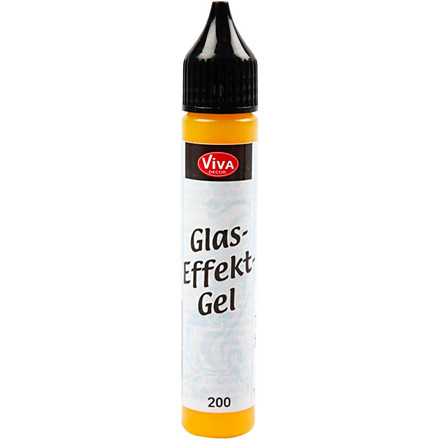 Glass Effect, gul, 25 ml