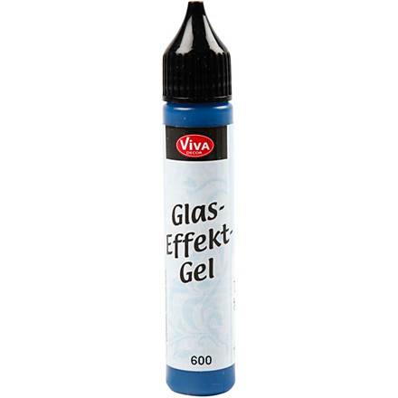 Glass Effect, blå, 25 ml