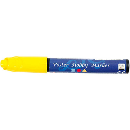 Poster Hobby Marker, 3 mm streg, gul, 1 stk.