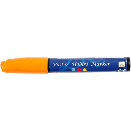 Poster Hobby Marker, 3 mm streg, orange, 1 stk.