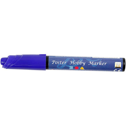 Poster Hobby Marker, 3 mm streg, mørk lilla, 1 stk.