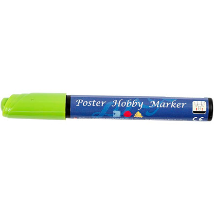 Poster Hobby Marker, 5 mm streg, lys grøn, 1 stk.