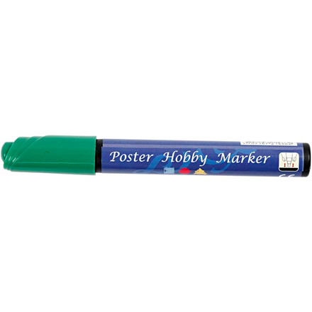 Poster Hobby Marker, 5 mm streg, mørk grøn, 1 stk.