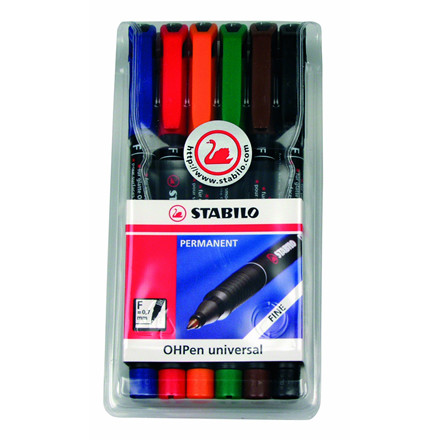 OVERHEADPENNE STABILO PM 6 ASS F