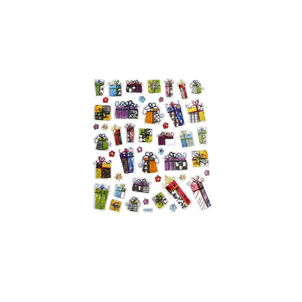 Fancy stickers, 15x16,5 cm, Pakker, 1 ark