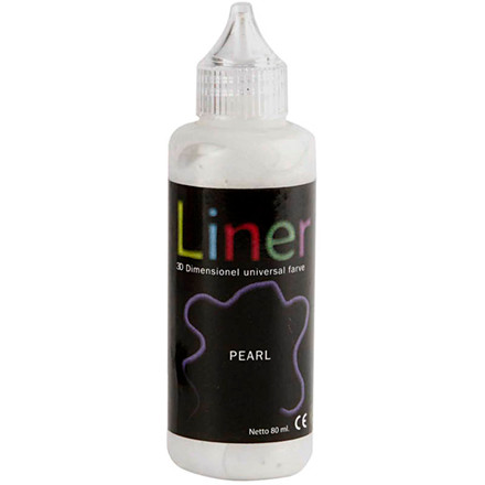 3D Liner, hvid perlemor, 80 ml