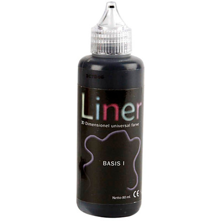 3D Liner, sort, 80 ml