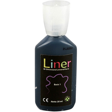 3D Liner, sort, 30 ml