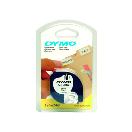 DYMO LETRATAG GUL PLAST TAPE 12 MM X 4 M