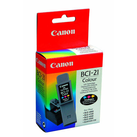 BLÆK CANON BCI-21CL FARVE