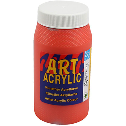 Art Acrylic, kadmium rød, 500 ml