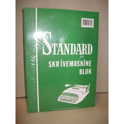 SKRIVEMASKINEBLOK STANDARD NEUTRAL 80G
