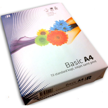 RELIEF KOPIPAPIR HVID A4 80 GRAM BASIC 500 ARK PR. PAKKE