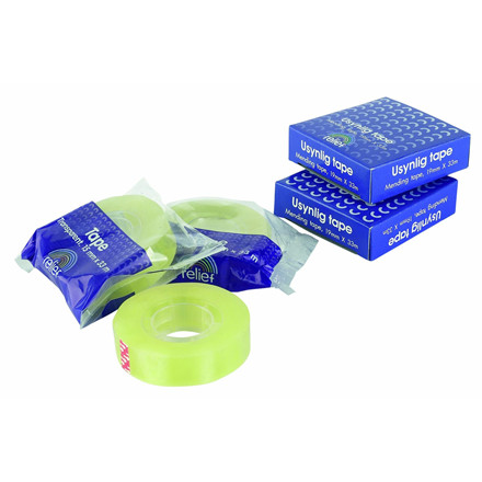 RELIEF TAPE USYNLIG 19MMX33M *
