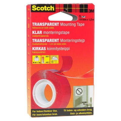 MONTERINGSTAPE 3M 351915B12 TRANSPARENT