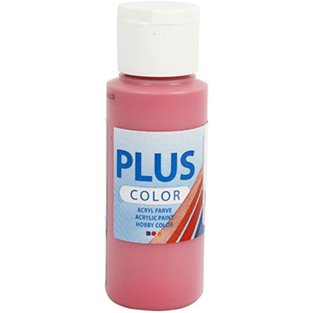Plus Color hobbymaling, dusty red, 60 ml