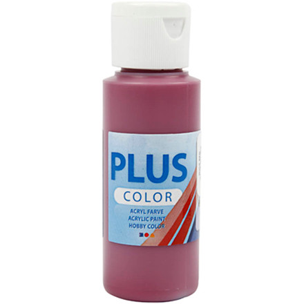 Plus Color hobbymaling, wine red, 60 ml