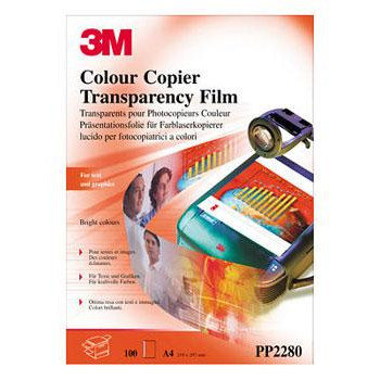 3M Transparent til farvelaserkopi PP2280 (100)