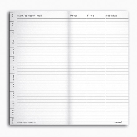 KALENDER TLF OG ADRESSE REGISTRE - REFILL