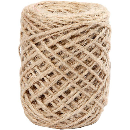 Naturhamp, 1-2 mm, natur, 30 m