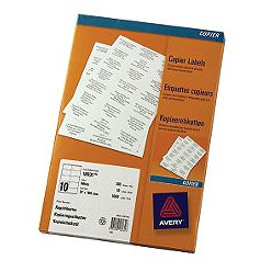 KOPI ETIKETTER AVERY 18021 / 1000 STK