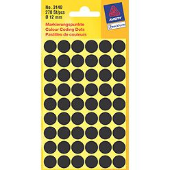MANUELLE ETIKETTER SORTE AVERY 3140 270 STK