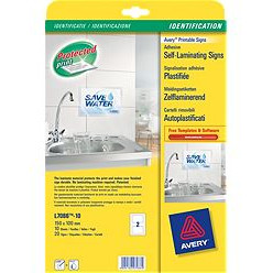SELVKÆBENDE VINDUES SKILTE AVERY L7086-10