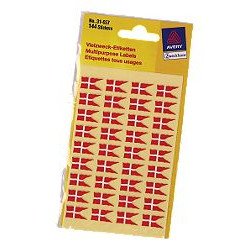 OBLATER DANSK FLAG AVERY 31-057 144 STK