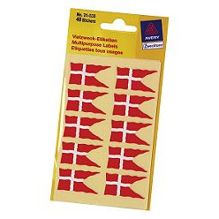 OBLATER DANSK FLAG AVERY 31-059 40 STK