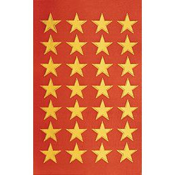 GULD STJERNE STICKERS AVERY 4001 84 STK
