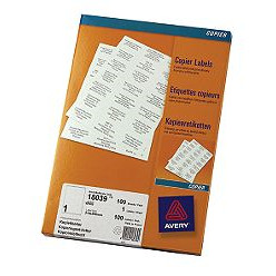 KOPI ETIKETTER AVERY 18039 100 STK