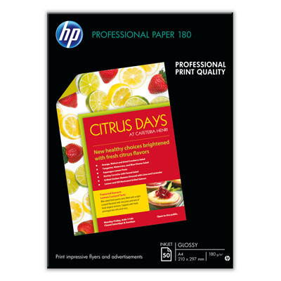 HP A4 Superior inkjet paper glossy 2-sidet 180g/m² (50)