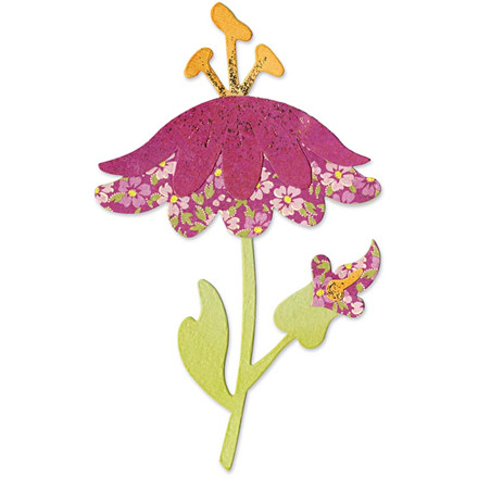Skæreskabelon, 8,6x13 cm, blomst, 1 stk.