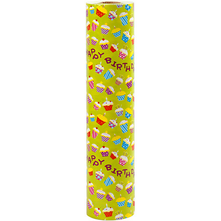 Gavepapir, 50 cm, cupcakes, 150 m